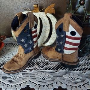 Toddler American Flag Cowboy Boots